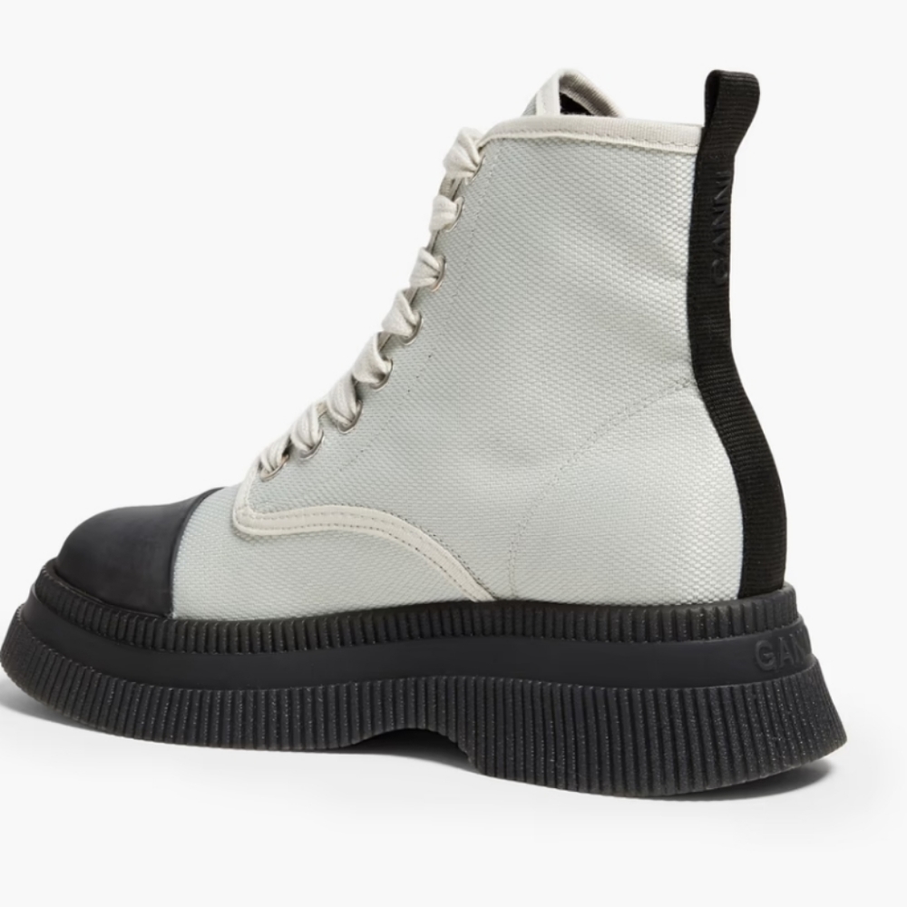 GANNI Canvas Ankle Boots - Picture 3 of 4